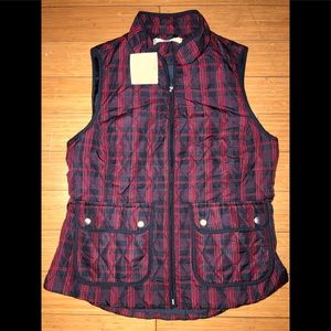 NWT Women's Croft & Barrow® Zip-Up Quilted Vest M
